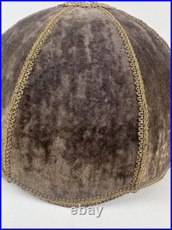 Vintage Victorian Velour Lampshade Velvet Style Gold Trim Table Floor Pendant