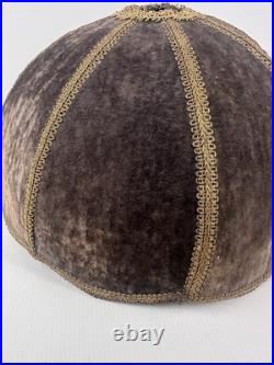 Vintage Victorian Velour Lampshade Velvet Style Gold Trim Table Floor Pendant