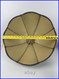 Vintage Victorian Velour Lampshade Velvet Style Gold Trim Table Floor Pendant