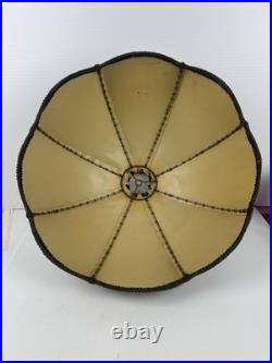 Vintage Victorian Velour Lampshade Velvet Style Gold Trim Table Floor Pendant