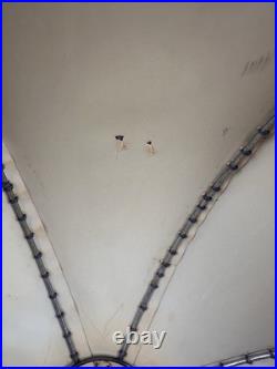 Vintage Victorian Velour Lampshade Velvet Style Gold Trim Table Floor Pendant