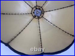 Vintage Victorian Velour Lampshade Velvet Style Gold Trim Table Floor Pendant