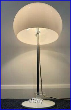 Vintage White Acrylic Globe Harvey Guzzini Table Lamp 1960/70's Designer 26.5