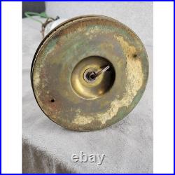 Vintage White Porcelain Cockatoo Parrot Table Lamp Brass Base Hollywood Regency