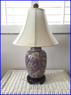 Vintage Wildwood Chinoiserie Ginger Jar Table Lamp Hand Painted