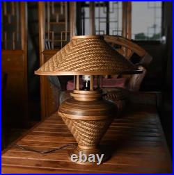 Vintage Woven Table Lamp