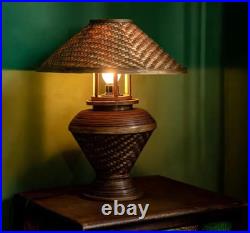 Vintage Woven Table Lamp