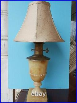 Vintage alabaster table lamp