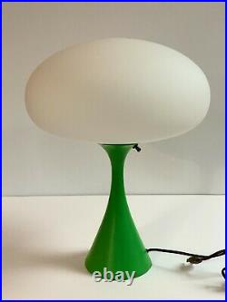 Vintage green Laurel Mushroom lamp Bill Curry midcentury modern icon