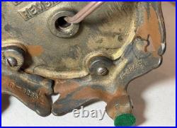 Vintage ornate Rembrandt cast iron green onyx stone 3 arm electric table lamp Vintage ornate Rembrandt cast iron green onyx stone 3 arm electric table lamp