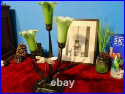 Vintage table lamp. 3 light fixtures. Butterfly design