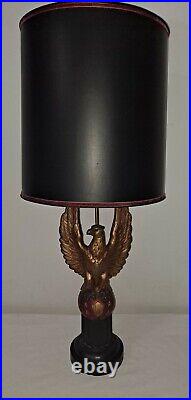 Vintage tall Eagle Table Lamp Quartite Creative Corp. 1960