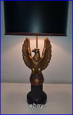 Vintage tall Eagle Table Lamp Quartite Creative Corp. 1960