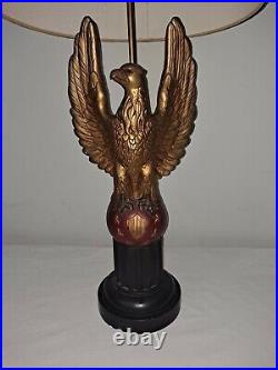 Vintage tall Eagle Table Lamp Quartite Creative Corp. 1960