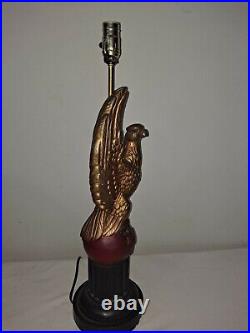 Vintage tall Eagle Table Lamp Quartite Creative Corp. 1960