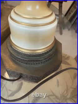 Vntg Urn Style Hand Painted Porcelain Floral Table Lamp Without Shade Vntg Urn Style Hand Painted Porcelain Floral Table Lamp Without Shade