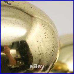 Vtg 34 Mid Century Modern Brass Tiered Waterfall Eyeball Orb Table Lamp 5 Light