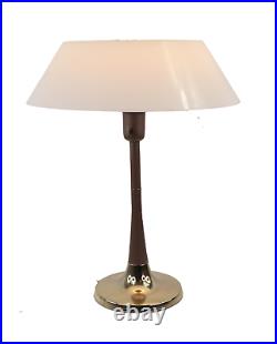 Vtg 50s Mid Century Modern MCM Brass Gerald Thurston Lightolier Table Lamp Light