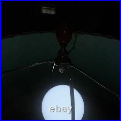 Vtg. Ceramic Table Lamp Drip Glaze Blue Green Brown Great Condition See Photos