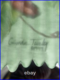 Vtg Dale Tiffany Glynda Turley 1999 Signed Lamp