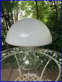 Vtg Gino Vistosi Murano Glass Mushroom LampMid Century Modern table lamp 1960