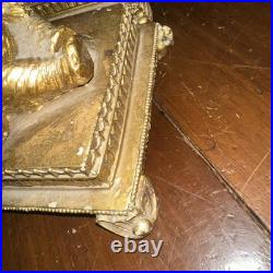 Vtg. Pair of Gold Resin Double Elephant Lamps Great Cond. Work Great Vtg. Pair of Gold Resin Double Elephant Lamps Great Cond. Work Great