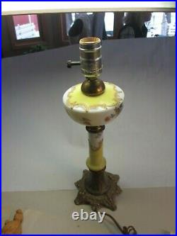 WONDERFUL Antique Hand Painted & GILT Porcelain Table LAMP