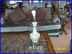 West Germany Ornate Vintage Gold Leaf Floral Scroll Table Lamp