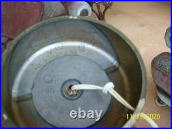 West Germany Ornate Vintage Gold Leaf Floral Scroll Table Lamp